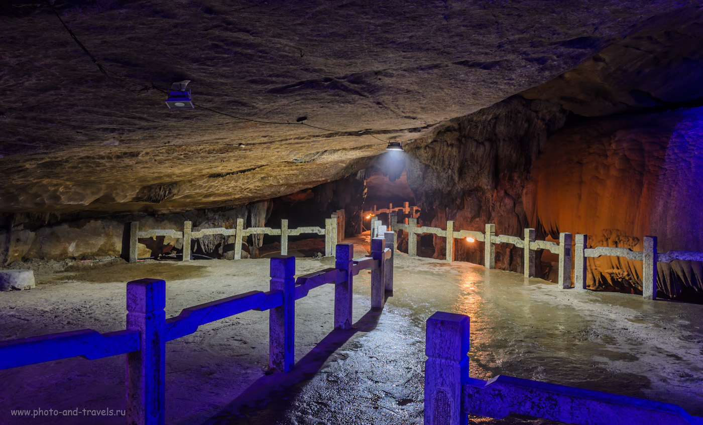 Фото 3. Отдых в Китае. В пещере Crown Cave в окрестностях Guilin.  (10 секунд, f/9, ФР=17мм, вспышка отключена, 0EV, ISO 100).