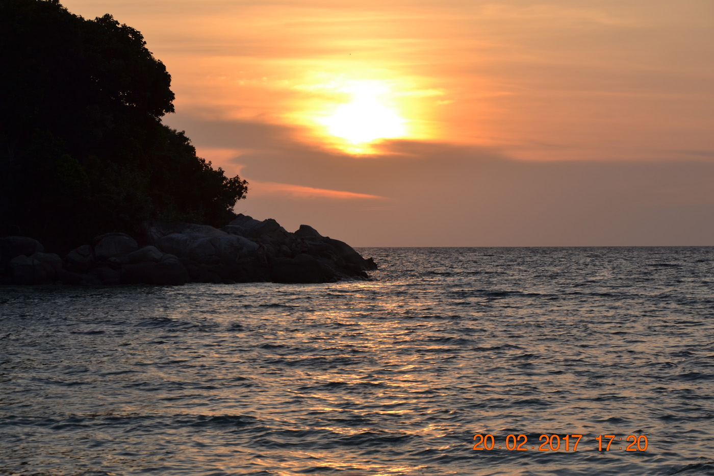 Фотография 14. Закат на пляже Сансет-бич острова Ко Липе в Таиланде. Стоит ли ехать сюда на отдых? 1/200, 10.0, 100, 85.