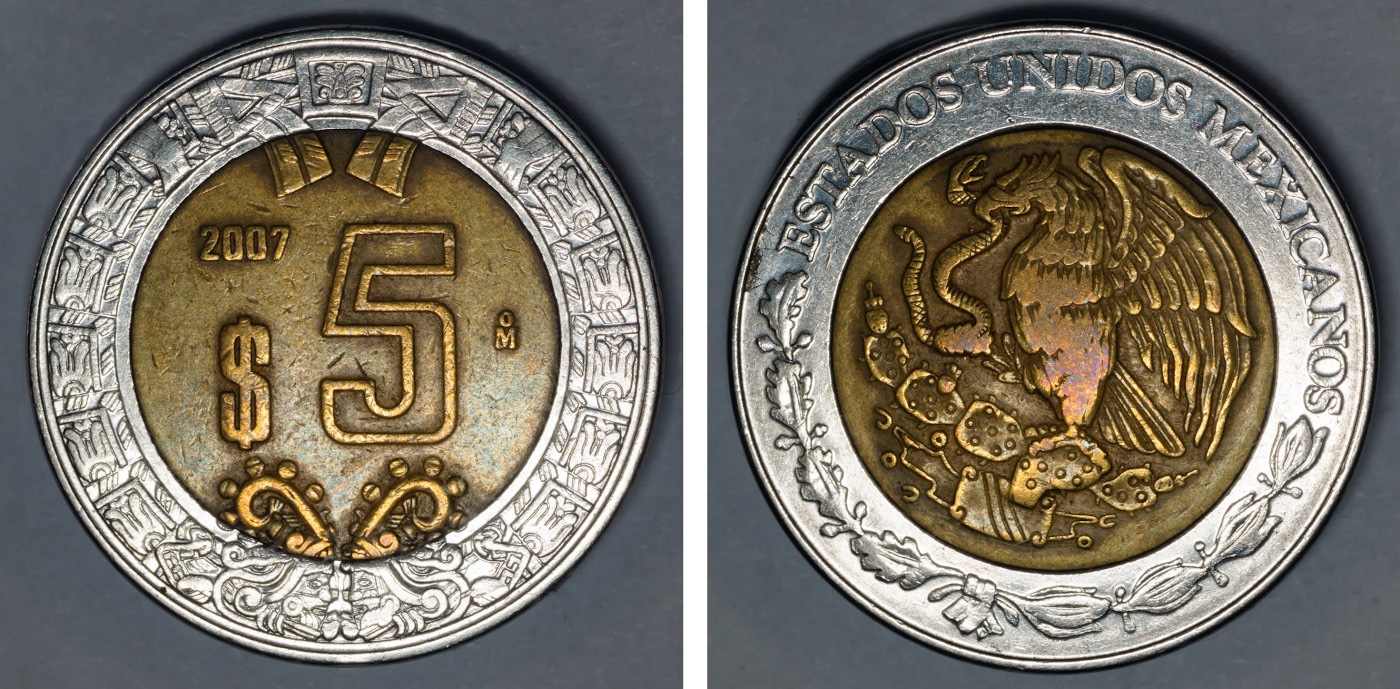 9. Фотосъёмка мексиканского песо в домашних условиях. Как я фотографировал свою коллекцию монет.