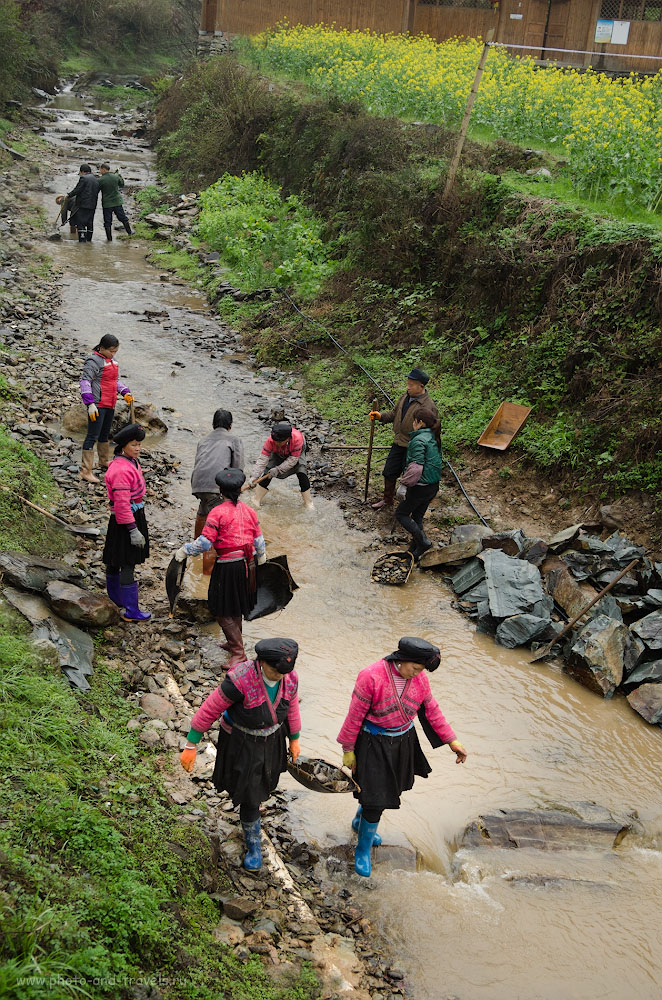 15. Субботник в деревне Дажай народа Yao (Яо). Экскурсия к рисовым террасам на отдыхе в Китае